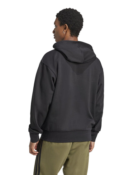 adidas Essentials Feelcozy Fleece Hoodie - Black/Whiteimages2- The Sports Edit