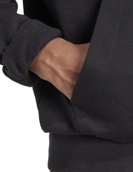 adidas Essentials Feelcozy Fleece Hoodie - Black/Whiteimages4- The Sports Edit