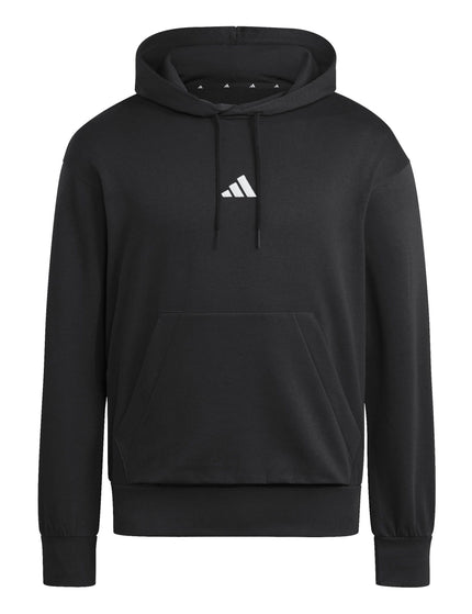 adidas Essentials Feelcozy Fleece Hoodie - Black/Whiteimages6- The Sports Edit