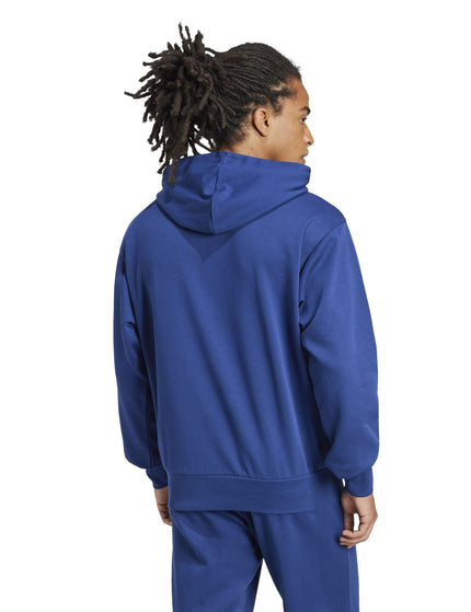 adidas Essentials Feelcozy Fleece Hoodie - Dark Blue/Whiteimages2- The Sports Edit