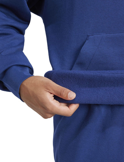 adidas Essentials Feelcozy Fleece Hoodie - Dark Blue/Whiteimages4- The Sports Edit