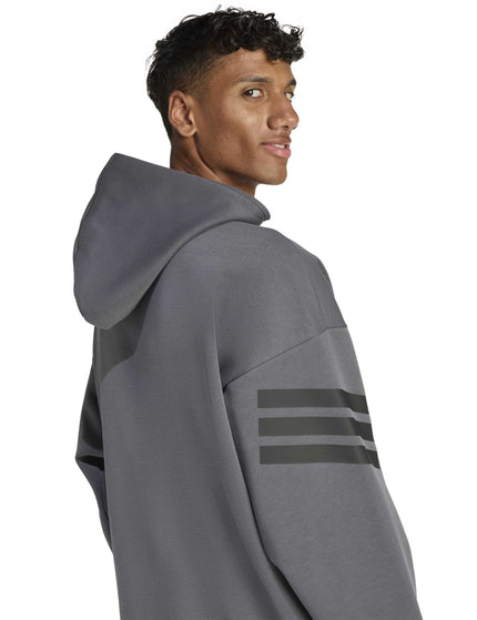 adidas Future Icons 3-Stripes Full-Zip Hoodie - Greyimages5- The Sports Edit