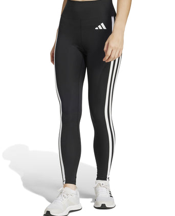Optime Essentials 3-Stripes 7/8 Leggings - Black/White