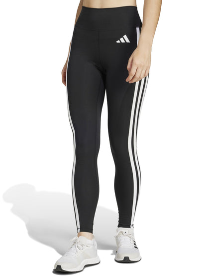 adidas Optime Essentials 3-Stripes 7/8 Leggings - Black/Whiteimages1- The Sports Edit