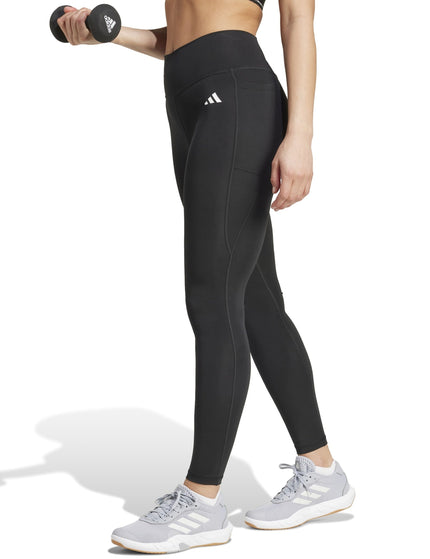 adidas Optime Essentials Stash Pocket Full-Length Leggings - Blackimages1- The Sports Edit