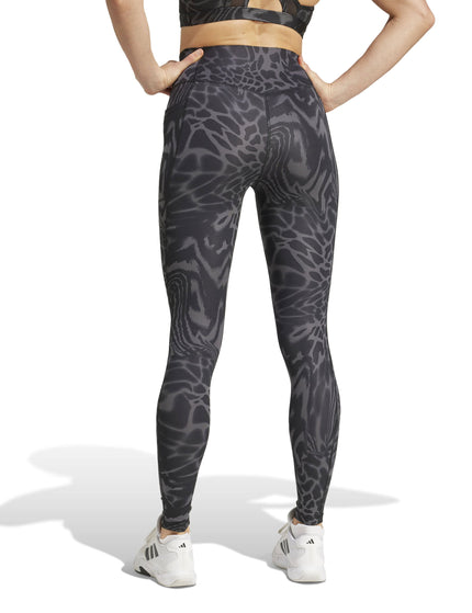 adidas Optime Essentials Stash Pocket Full-Length Leggings - Blackimage2- The Sports Edit