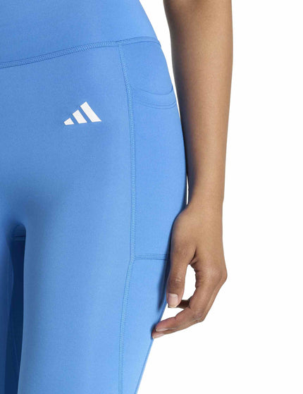adidas Optime Essentials Workout 7/8 Leggings - Ray Blueimages3- The Sports Edit