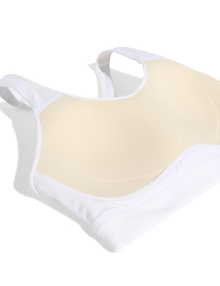 adidas Optime Essentials Workout High Support Bra - Whiteimages6- The Sports Edit