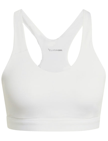 adidas Optime Essentials Workout High Support Bra - Whiteimages7- The Sports Edit
