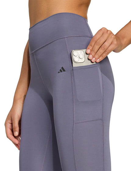 adidas Optime Full Length Leggings - Preloved Violetimage3- The Sports Edit