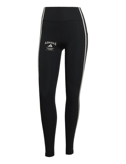 adidas Optime Heritage 7/8 Leggings - Black/Chalk Whiteimage6- The Sports Edit