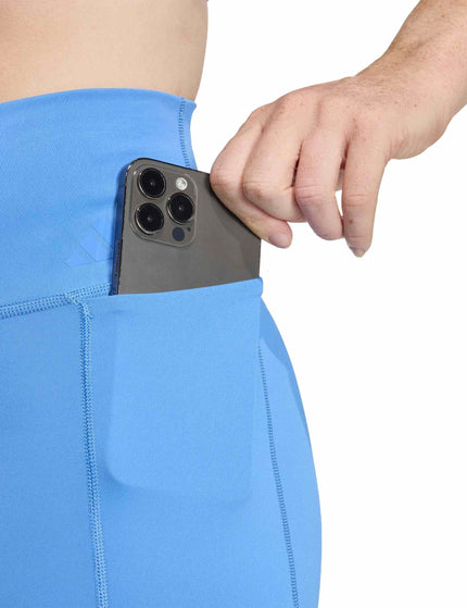 adidas Optime Workout Short Leggings - Ray Blueimages3- The Sports Edit