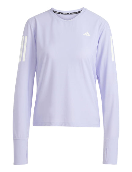 adidas Own The Run Long Sleeve Top - Violet Toneimage6- The Sports Edit