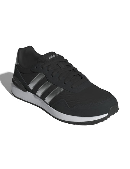 adidas Run 60S 4.0 Shoes - Core Black/Silver Metallic/Cloud Whiteimage2- The Sports Edit