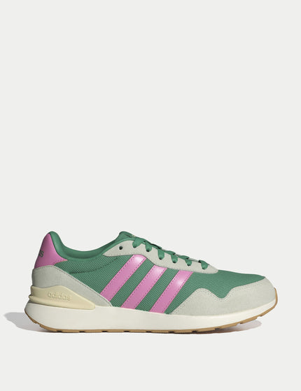 adidas Run 60S 4.0 Shoes - Semi Court Green/Bliss Pink/Warm Vanillaimage1- The Sports Edit