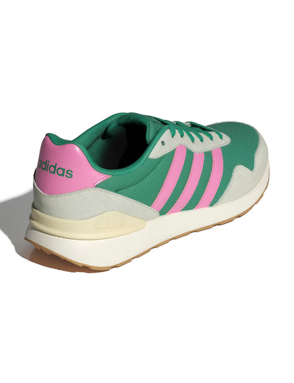 adidas Run 60S 4.0 Shoes - Semi Court Green/Bliss Pink/Warm Vanillaimage3- The Sports Edit