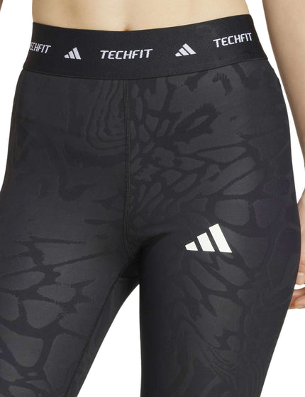 adidas Techfit Printed 7/8 Leggings - Blackimage3- The Sports Edit