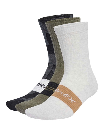 adidas Terrex Multi 3 Pack Socks - Black/Olive Strata/Whiteimage1- The Sports Edit