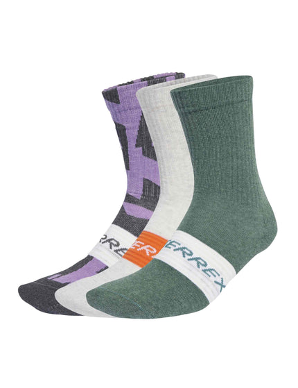 adidas Terrex Multi 3 Pack Socks - Grey Six/Whiteimage1- The Sports Edit