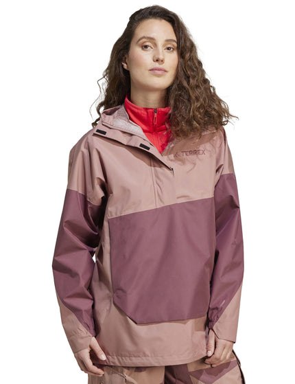 adidas Terrex Xploric 2.5L Climaproof Anorak - Warm Clayimage1- The Sports Edit