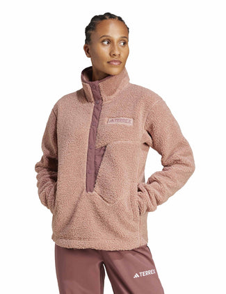 Terrex Xploric High Pile Fleece Pullover Sweatshirt - Warm Clay