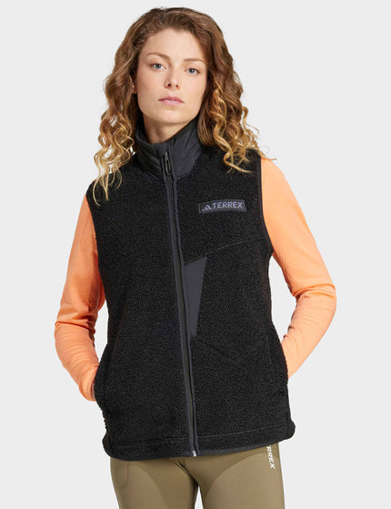 adidas Terrex Xploric High Pile Fleece Vest - Blackimage1- The Sports Edit