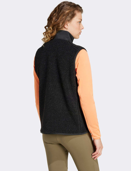 adidas Terrex Xploric High Pile Fleece Vest - Blackimage2- The Sports Edit