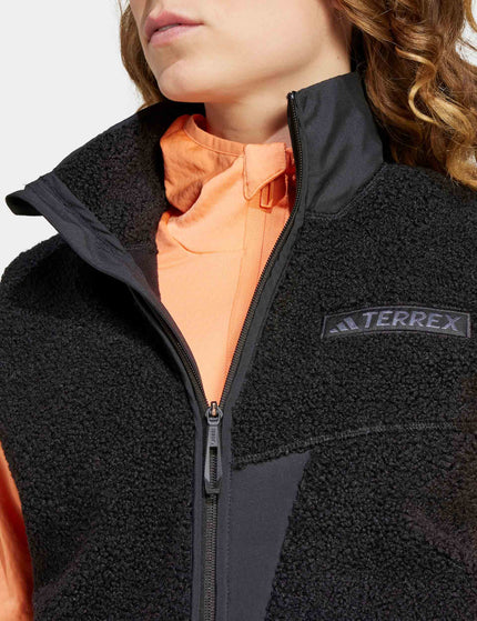 adidas Terrex Xploric High Pile Fleece Vest - Blackimage3- The Sports Edit