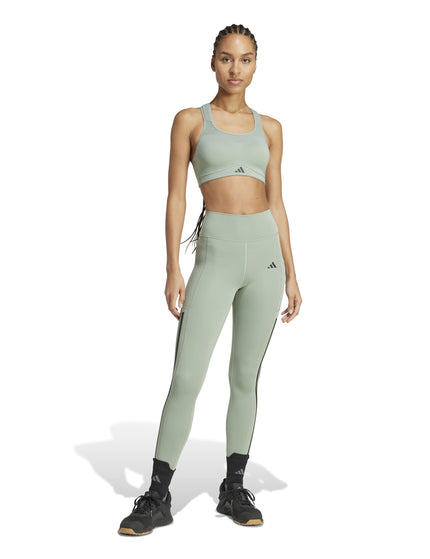 adidas TLRD Impact Training High Support Bra - Silver Greenimage4- The Sports Edit