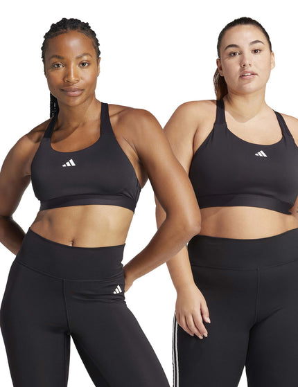 adidas TLRDREACT Training High-Support Bra - Blackimage5- The Sports Edit