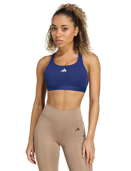adidas TLRDREACT Training High-Support Bra - Dark Blueimage1- The Sports Edit