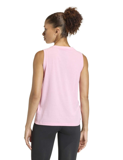 adidas Train Essentials Big Performance Logo Training Tank Top - True Pink/Clear Pinkimages2- The Sports Edit