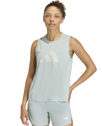 Train Essentials Big Performance Logo Training Tank Top - Wonder Sage/Wonder Silver
