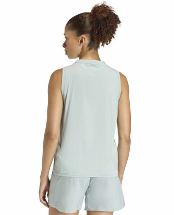 Train Essentials Big Performance Logo Training Tank Top - Wonder Sage/Wonder Silver