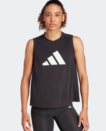 Train Essentials Big Performance Logo Training Tank Top - Black