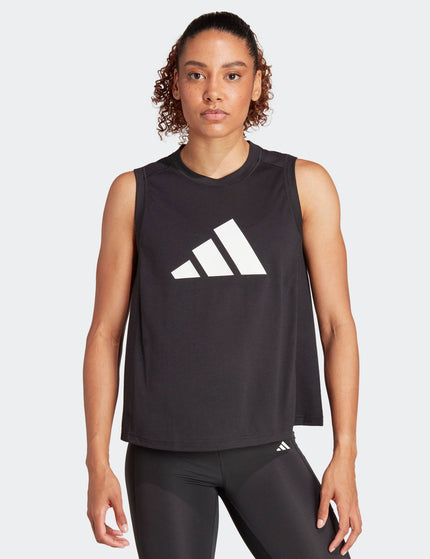 adidas Train Essentials Big Performance Logo Training Tank Top - Blackimages1- The Sports Edit