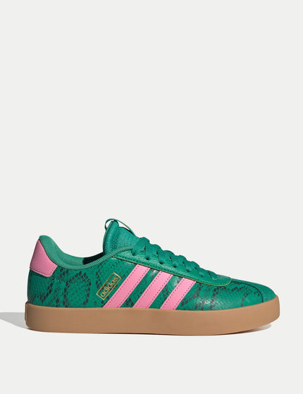 adidas VL Court 3.0 Shoes - Court Green/Bliss Pink/Gold Metallicimage1- The Sports Edit