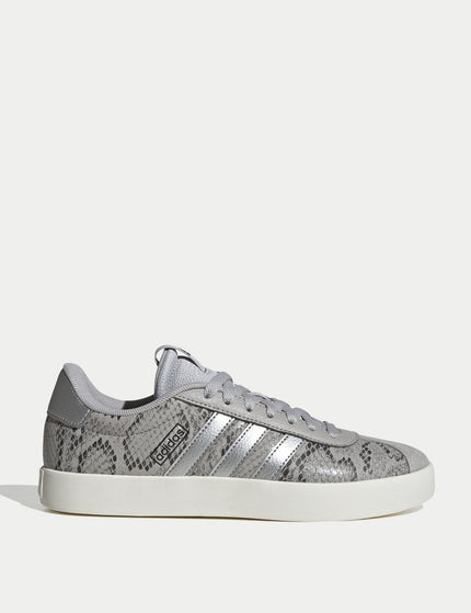 adidas VL Court 3.0 Shoes - Grey Two/Silver Metallic/Off Whiteimage1- The Sports Edit