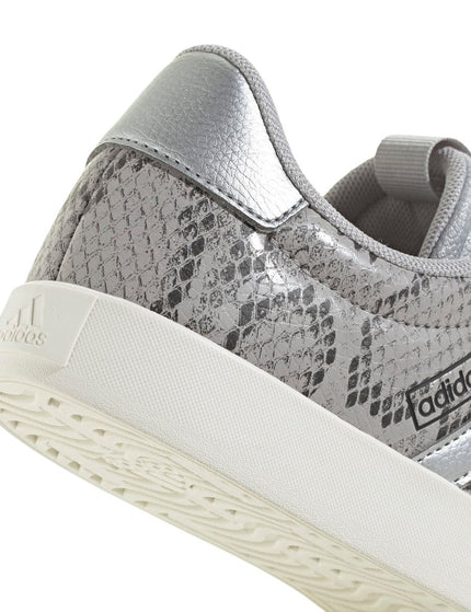 adidas VL Court 3.0 Shoes - Grey Two/Silver Metallic/Off Whiteimage8- The Sports Edit