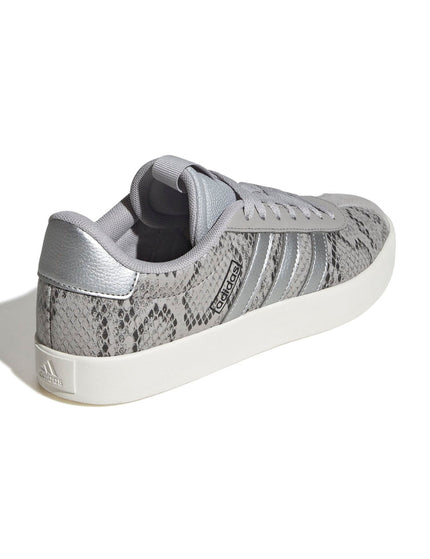adidas VL Court 3.0 Shoes - Grey Two/Silver Metallic/Off Whiteimage3- The Sports Edit