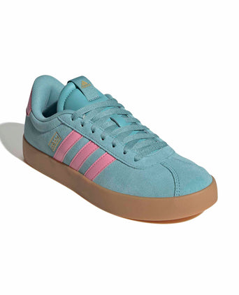 VL Court 3.0 Shoes - Mint Ton/Bliss Pink/Gold Metallic