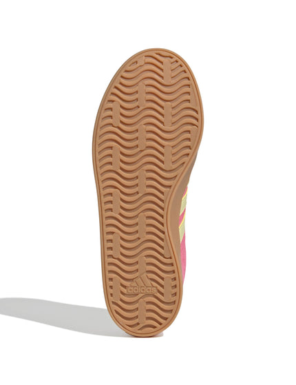 adidas VL Court 3.0 Shoes - Pink Fusion/Powder Yellow/Gold Metallicimage6- The Sports Edit