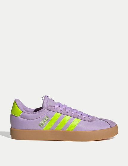 adidas VL Court 3.0 Shoes - Powder Plum/Solar Slime/Lucid Lemonimage1- The Sports Edit