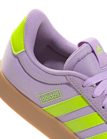 adidas VL Court 3.0 Shoes - Powder Plum/Solar Slime/Lucid Lemonimage8- The Sports Edit