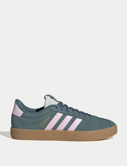 adidas VL Court 3.0 Shoes - Preloved Teal/Clear Pink/Gold Metallicimage1- The Sports Edit