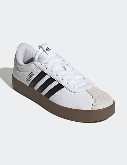 adidas VL Court 3.0 Shoes - Cloud White/Core Black/Grey Oneimage2- The Sports Edit