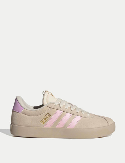 adidas VL Court 3.0 Shoes - Wonder White/Clear Pink/Gold Metallicimages1- The Sports Edit