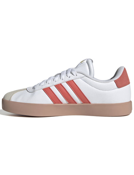 adidas VL Court 3.0 Shoes - Cloud White/Preloved Scarlet/Gold Metallicimage3- The Sports Edit
