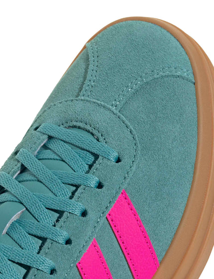 adidas VL Court Bold Shoes - Powder Teal/Shock Pink/Powder Yellowimage7- The Sports Edit