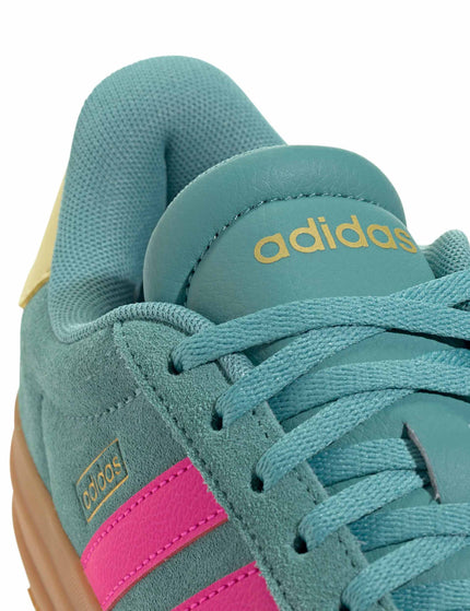 adidas VL Court Bold Shoes - Powder Teal/Shock Pink/Powder Yellowimage8- The Sports Edit